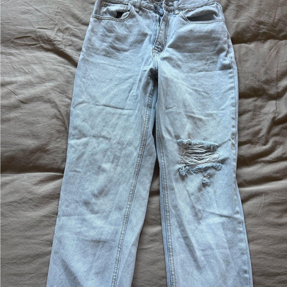 Light Blue Distressed Jeans
